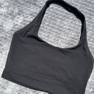 Athleta Black Athletic Halter Top